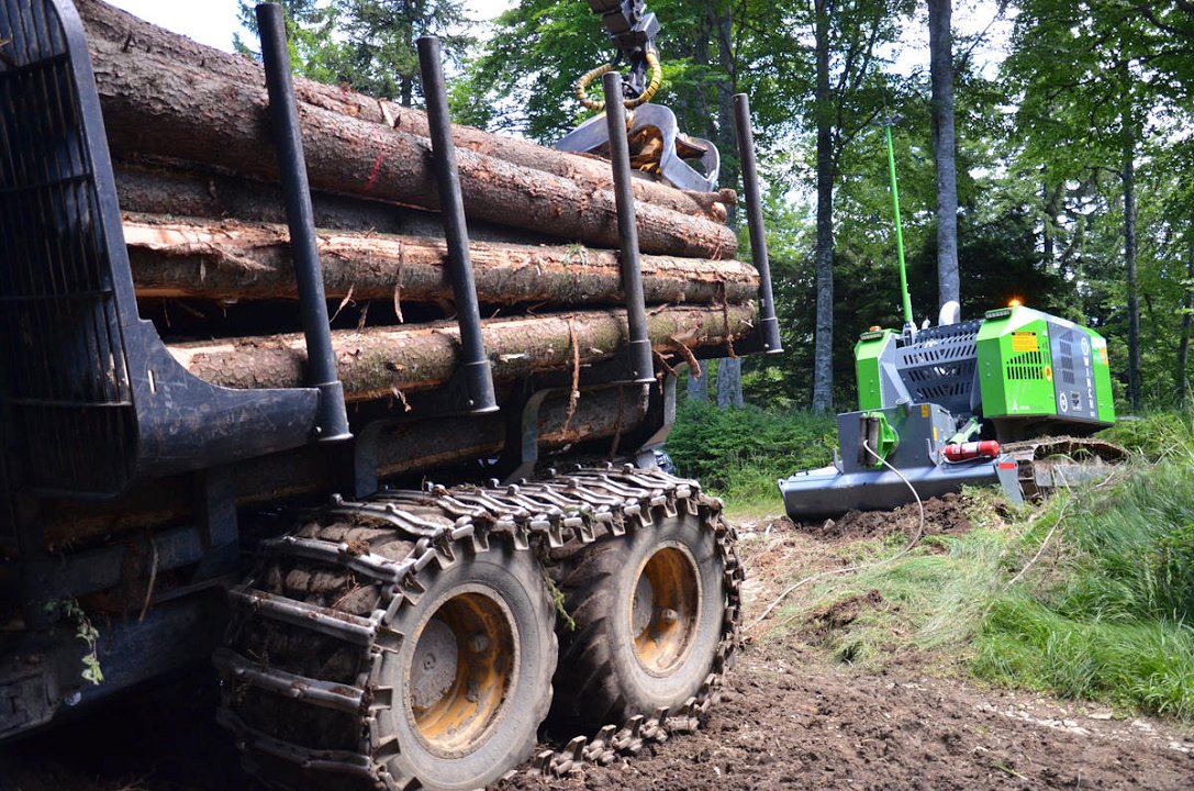 Pomožni zunanji vitli oz. strojna sečnja in spravilo z „winch-assisted“ sistemi