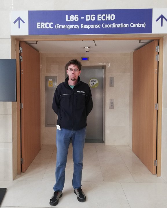 Slika 1: Usposabljanje se je odvijalo na sedežu ERCC (Emergency Response Coordination Cetre) v Bruslju Slika 1: Usposabljanje se je odvijalo na sedežu ERCC (Emergency Response Coordination Cetre) v Bruslju